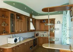 Фото отделки кухни гипсокартоном