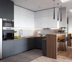 Small corner kitchen up to the ceiling photo