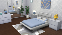 Sims 4 dizayndagi yotoqxona
