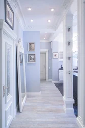 Gray-blue hallway interior