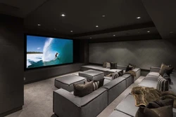 Living room design with cinema