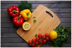 Cutting boards in the kitchen photo