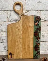 Cutting boards in the kitchen photo