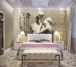 Panelləri ilə yataq otağı daxili