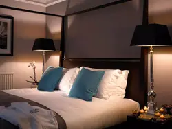 Floor Lamps In The Bedroom Interior Photo