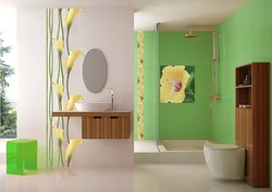 Сафолҳои ҳаммом бо гул акс