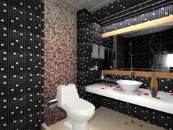 Bathroom design with self-adhesive panels