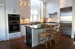 Small kitchen design with island