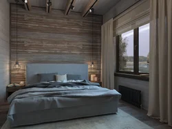 Bedroom Interior Made Of Laminated Timber