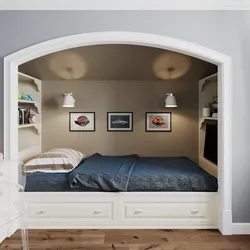 How to place a bed in the bedroom photo