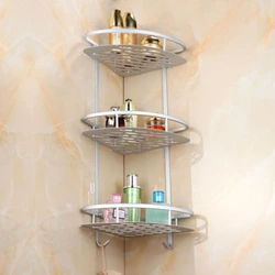 Bath corner shelves interior