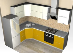Kitchen corner design left corner