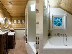 Bath design in a frame house