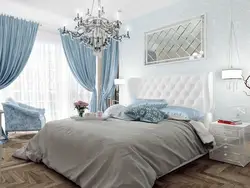 Curtains for a blue bedroom what color photo