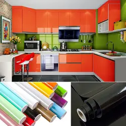 Self-adhesive film for kitchen photo