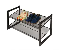 Shoe Rack In The Hallway Made Of Metal Photo