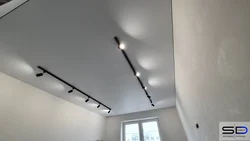 Tracks in the kitchen on a suspended ceiling photo