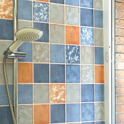 Self-adhesive wallpaper for the bathroom photo