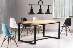 Loft kitchen table photo