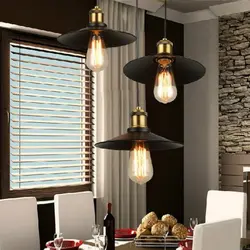 Oshxona Fotosurati Uchun Loft Uslubidagi Qandillar