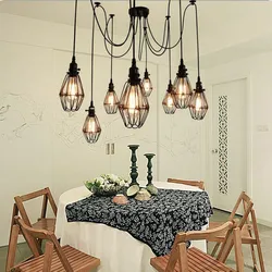 Chandeliers сабки ошьёнаи барои акс ошхона