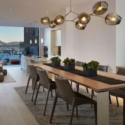 Loft style chandeliers for the kitchen photo