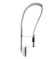 Kitchen faucet with flexible hose photo