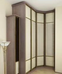 Small corner wardrobe in the hallway photo