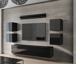 Modern style living room furniture for TV photo