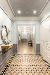 Beautiful floor tiles photo in the hallway