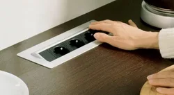 Розеткаҳои Дарунсохт Барои Ошхона Дар Акси Countertop