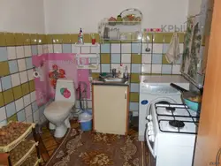 Кватэра з ваннай на кухні фота