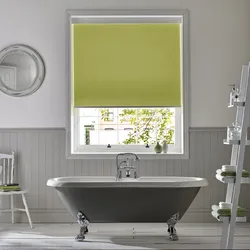 Roller Blinds In The Bathroom Photo