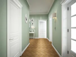 Pistachio colored hallway photo