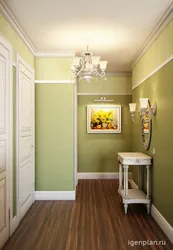 Pistachio colored hallway photo