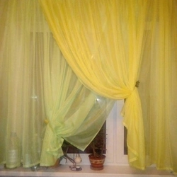 Photo veil for the kitchen photo