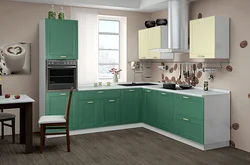 Kitchen Sofia Green in the interior photo