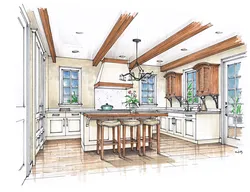 Kitchen interior for home according to its size