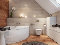 Sloping bathroom design