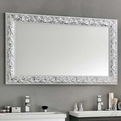 Mirror in a frame for the bathroom photo