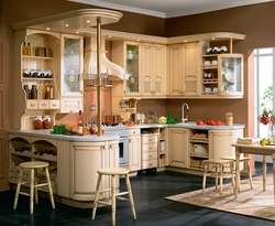 Kitchen design with bar counter Provence