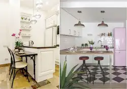 Дизайн кухни с барной стойкой прованс