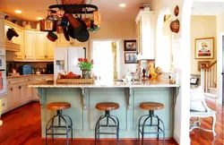 Kitchen design with bar counter Provence