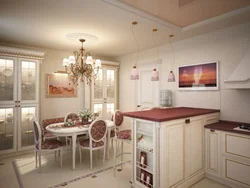 Kitchen design with bar counter Provence