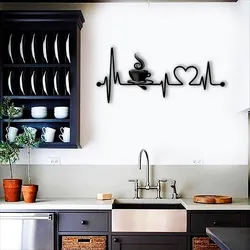 Kitchen interior with pipes on the wall