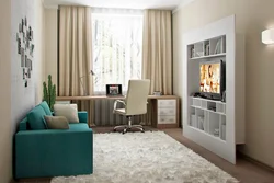 Living Room Design In Khrushchev Two Windows