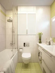 Bath design 3 square meters in Khrushchev