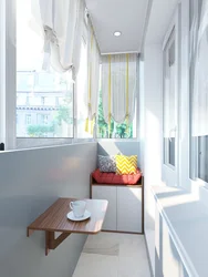 Kichkina kvartira fotosuratida balkon dizayni