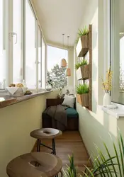 Balcony design in a small apartment photo
