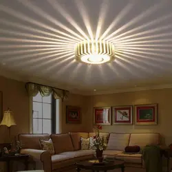 Light bulbs for suspended ceilings in the living room photo in the apartment